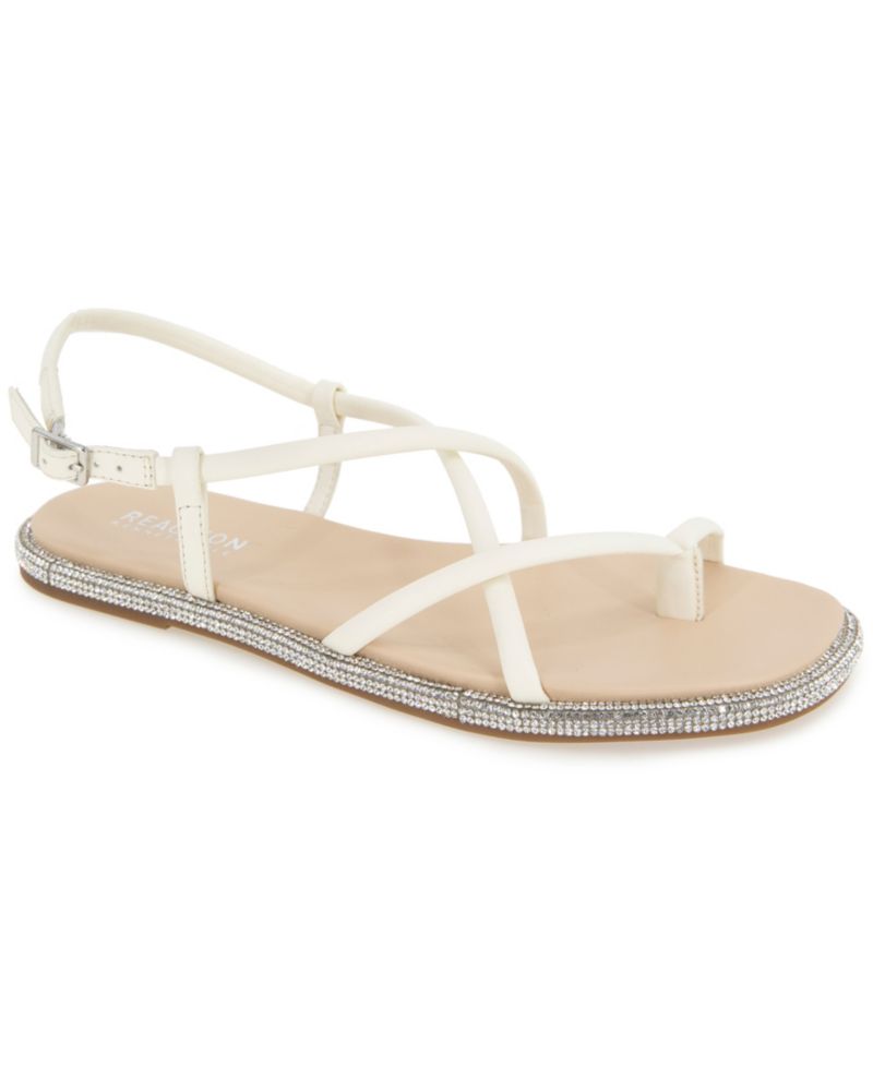 Women's Waltz Strappy Square Toe Flat Sandals