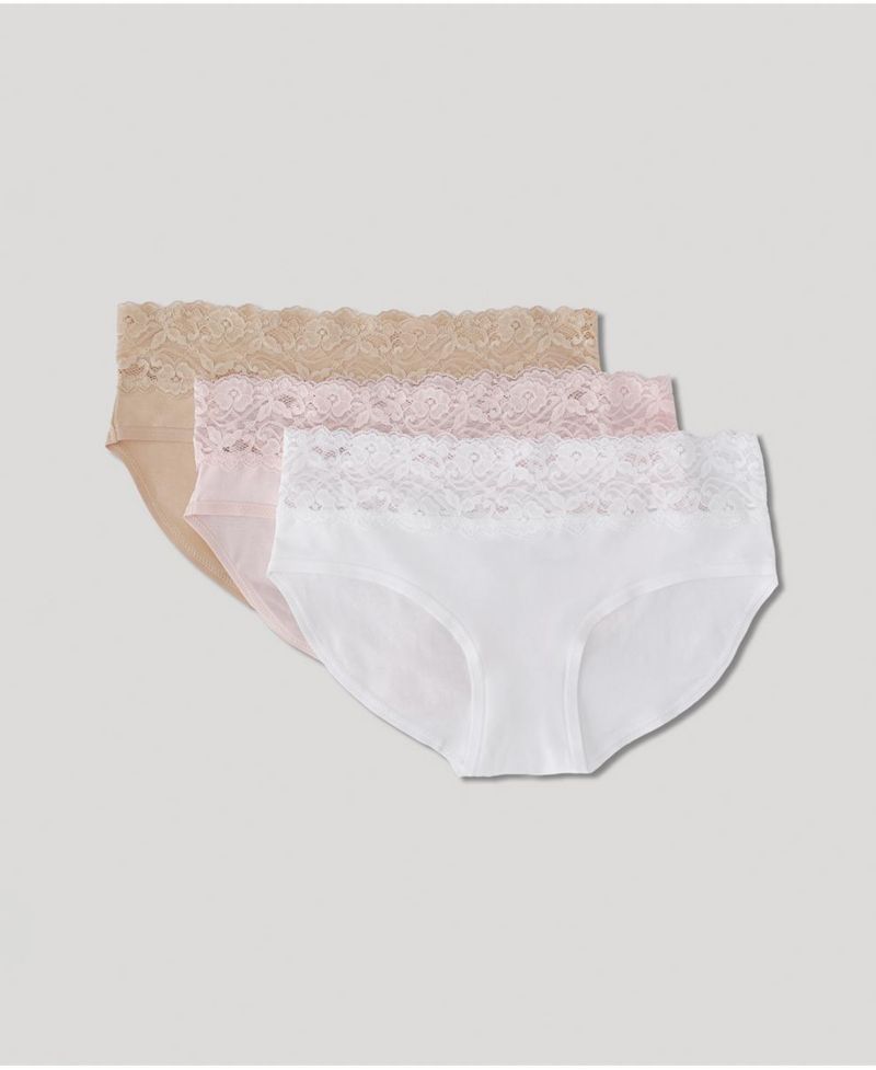 Women's Lace Waist Brief 3-Pack