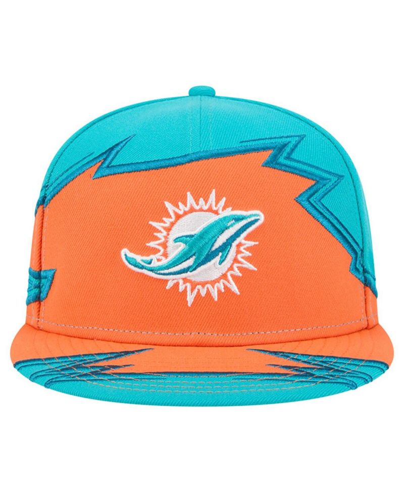Men's Aqua/Orange Miami Dolphins Break 59FIFTY Fitted Hat