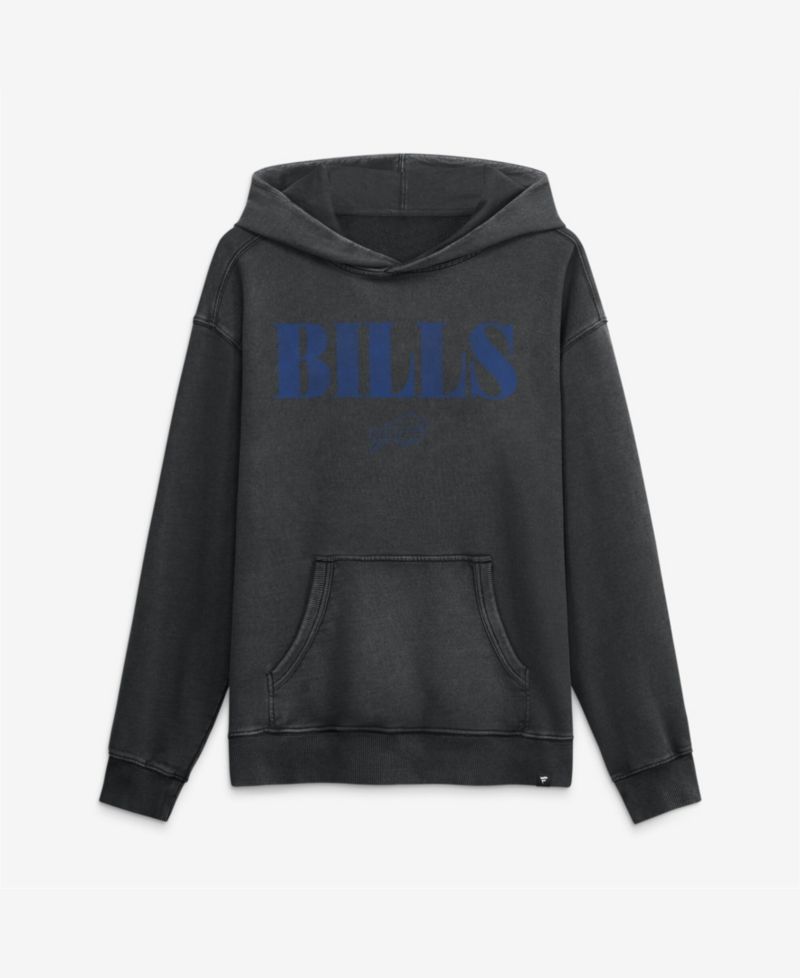 Men's Black Buffalo Bills Relaxed Intense Rivalry French Terry Hoodie