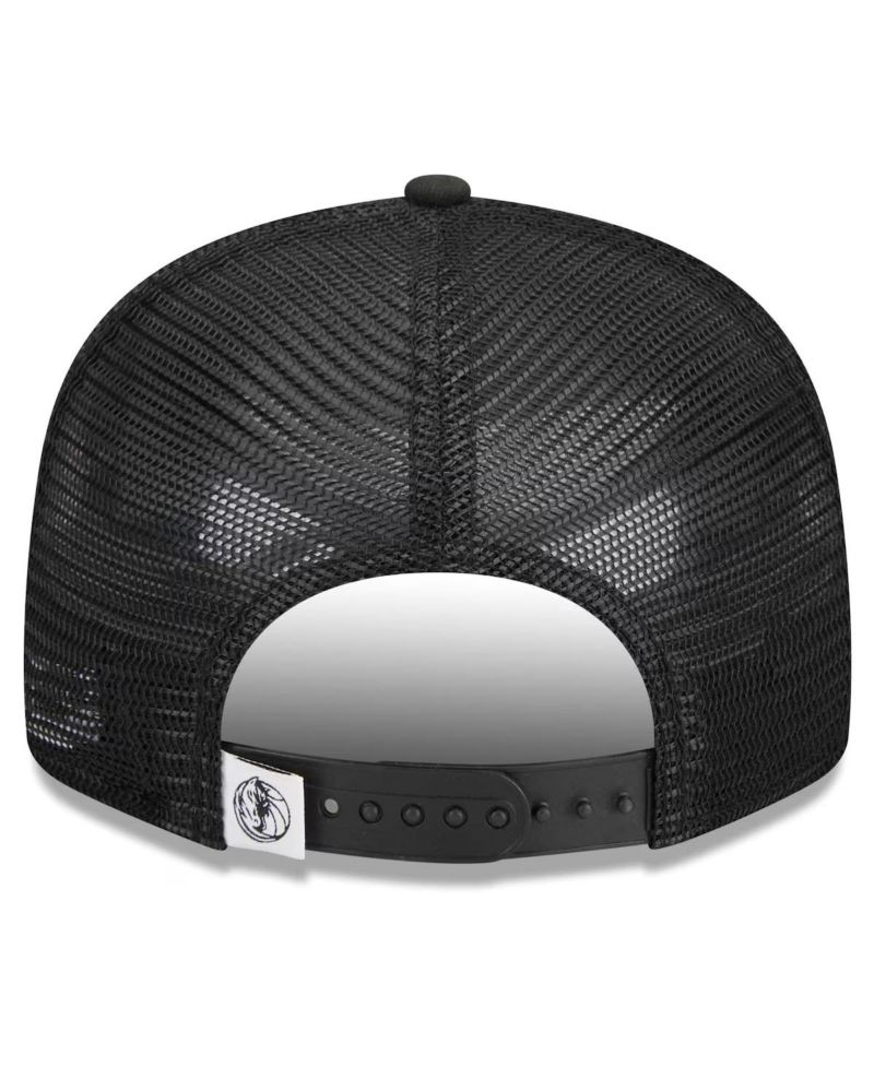Men's Black Dallas Mavericks Evergreen 9FIFTY Trucker Snapback Hat