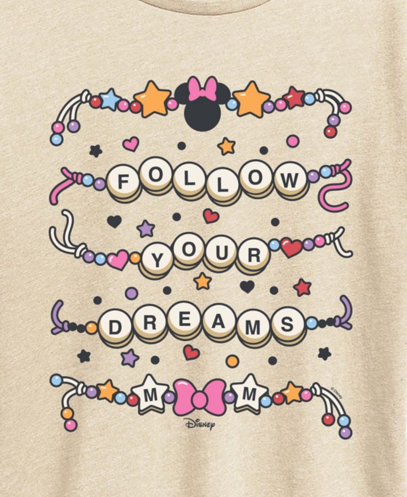 Plus Size Disney Minnie Mouse Friendship Bracelet Graphic T-Shirt