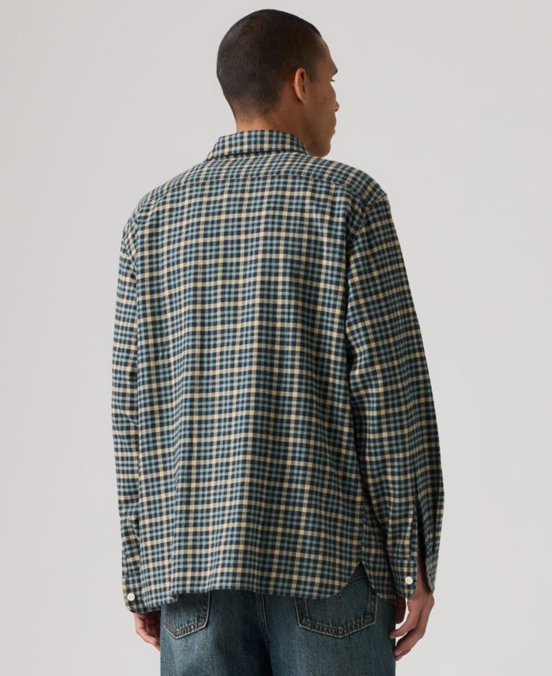 Men's Classic Worker Long-Sleeve Flannel Shirt