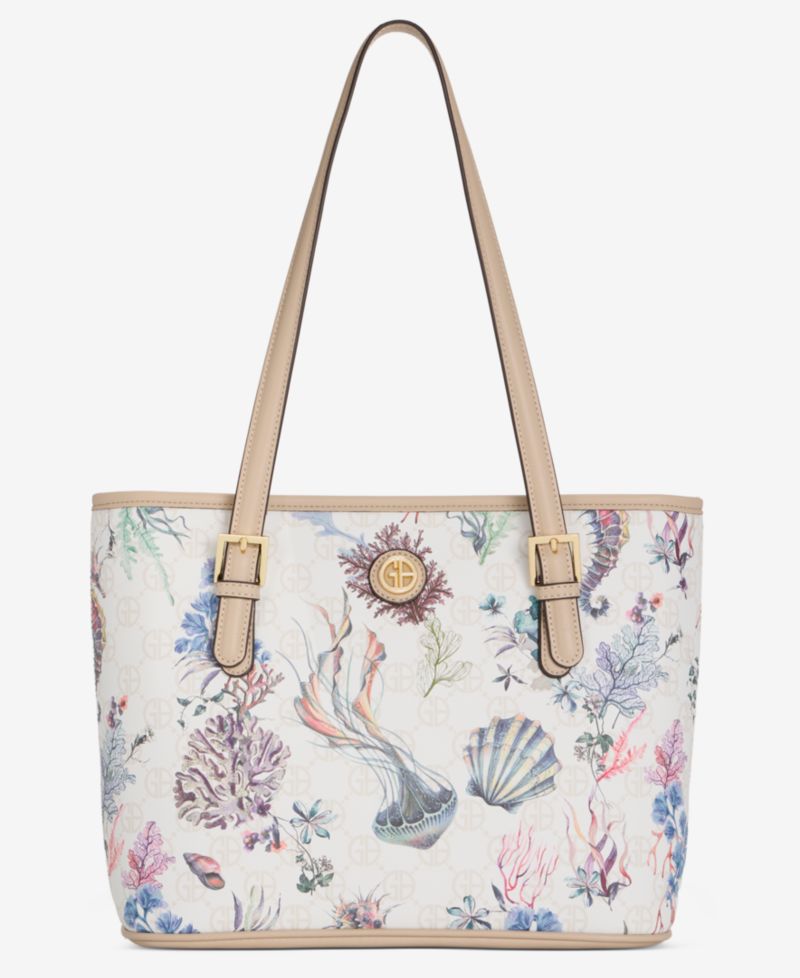 Sea Print Tulip Tote Bag