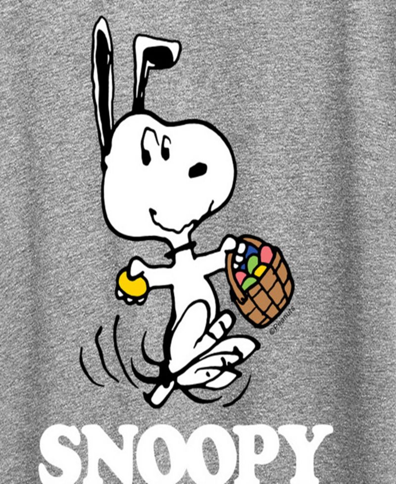 Plus Size Peanuts Snoopy Easter Graphic Crew Neck T-Shirt