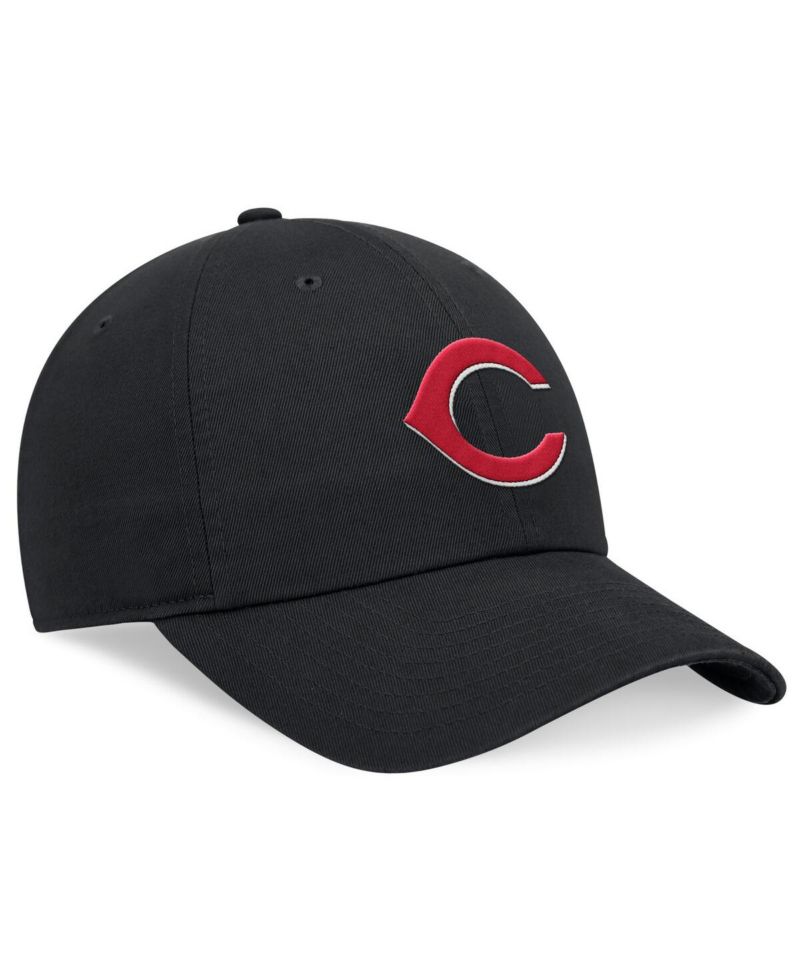 Men's Black Cincinnati Reds Club Adjustable Hat