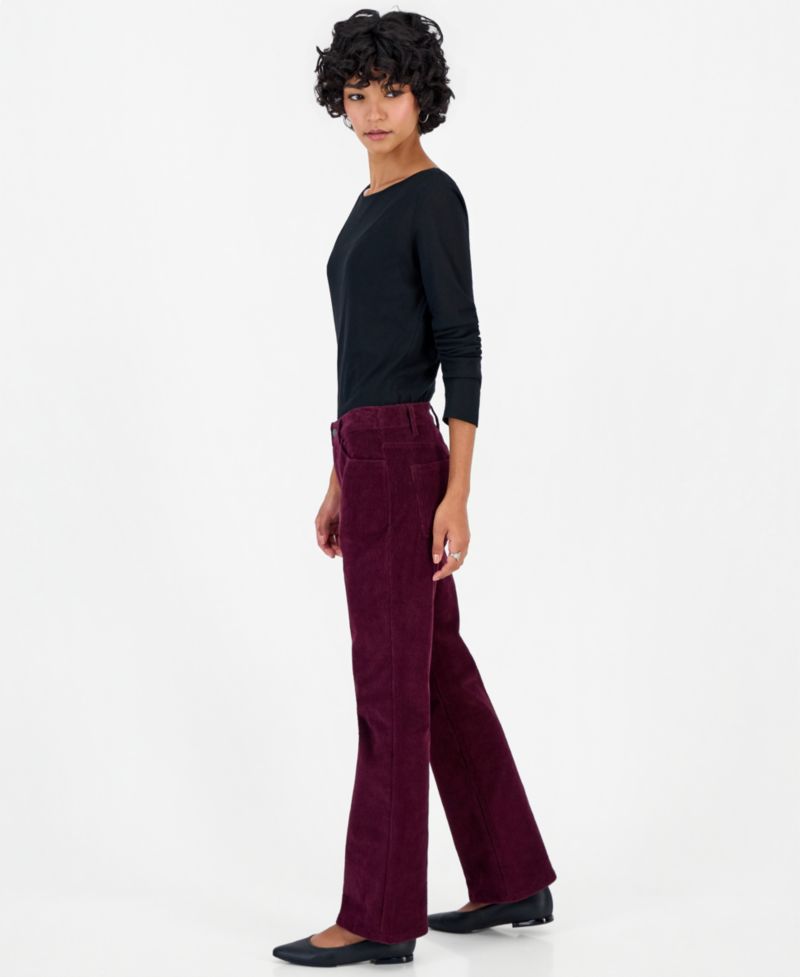 Petite Corduroy Flare Pants