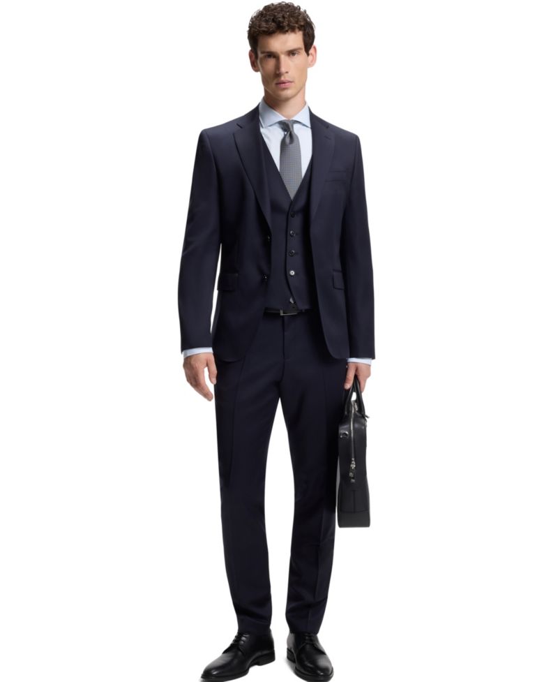 BOSS by Men's Structured Cotton Regular-Fit Dress Shirt