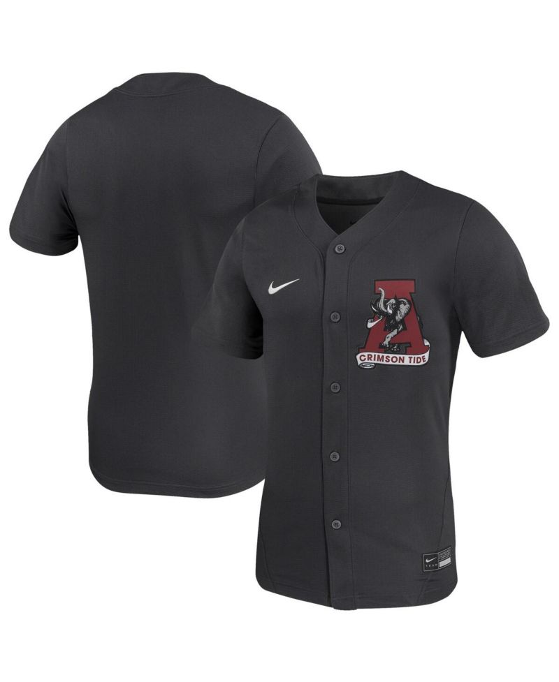 Men's and Women's Anthracite Alabama Crimson Tide Replica Softball Jersey