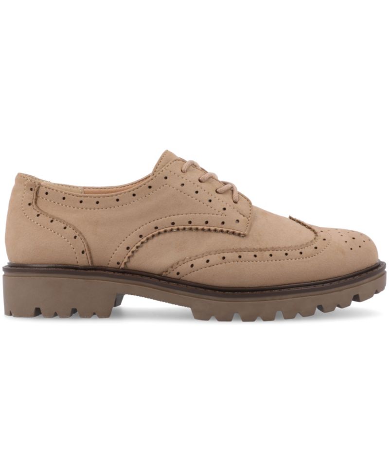 Women's Claudiya Lug Sole Lace Up Oxford Loafers