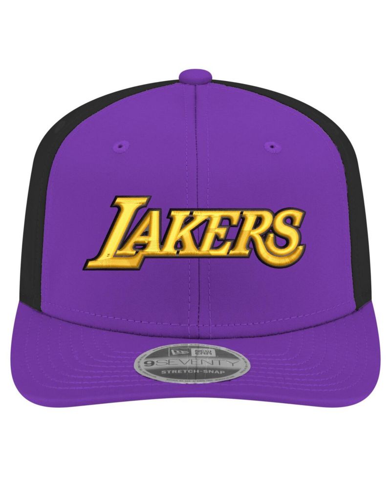 Men's Purple Los Angeles Lakers Statement Edition Jersey Hook 9SEVENTY Stretch-Snap Hat