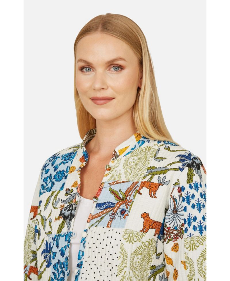 Women's Indian Patchwork Reversible Jacket