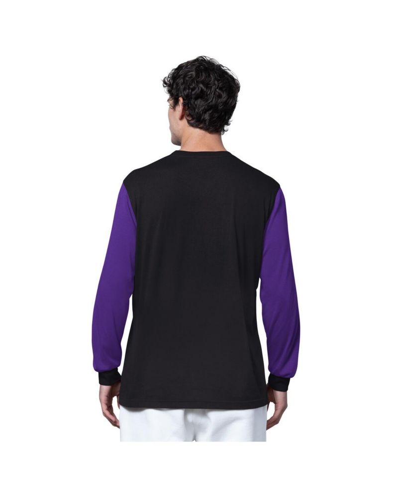 Men's Black Minnesota Vikings Thursday Night Gridiron Long Sleeve T-Shirt