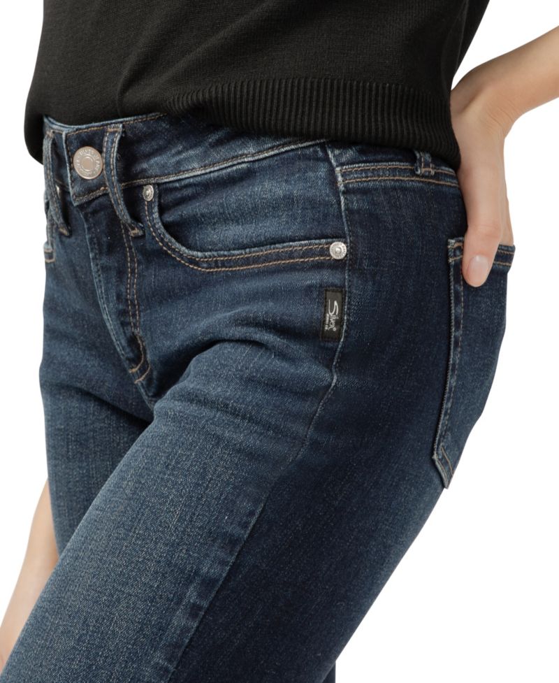 Women's Suki Mid Rise Curvy Fit Slim Bootcut Jeans