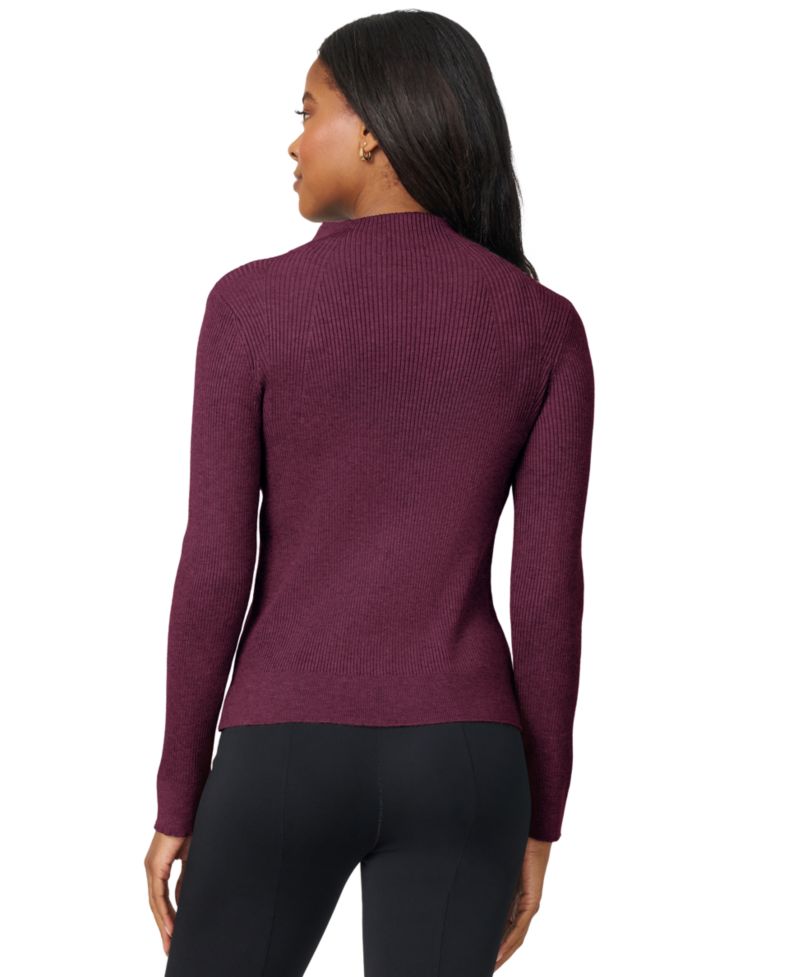 Women's Mock-Neck Rib-Knit Sweater