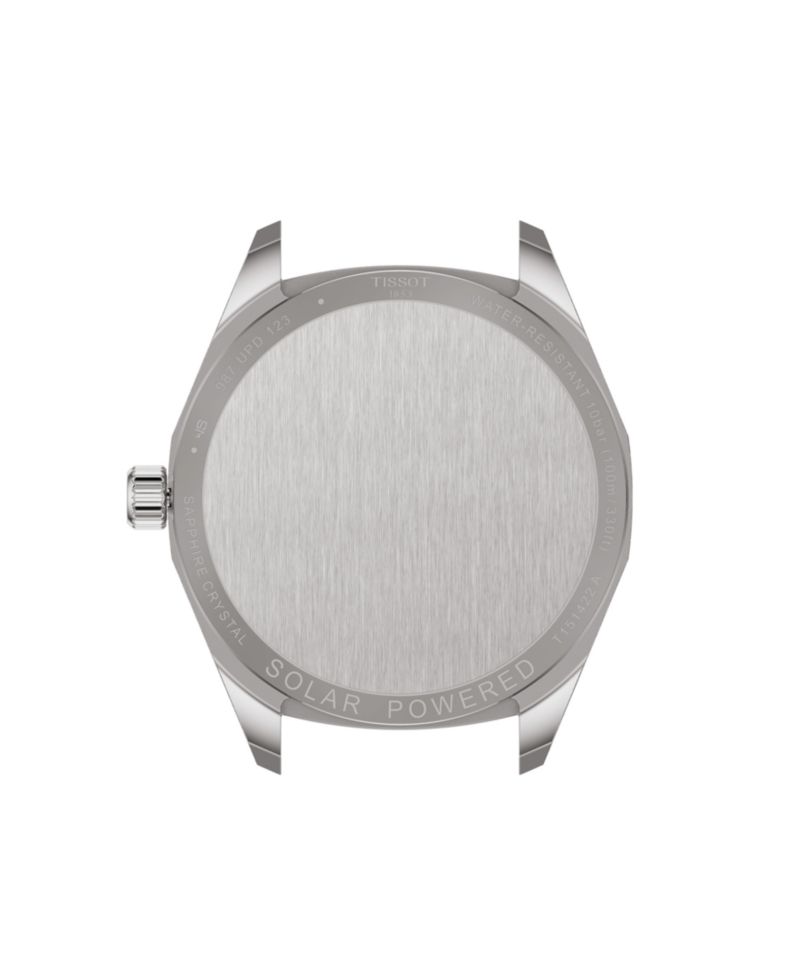 Men's Solar Swiss Stainless Steel Watch, 39mm