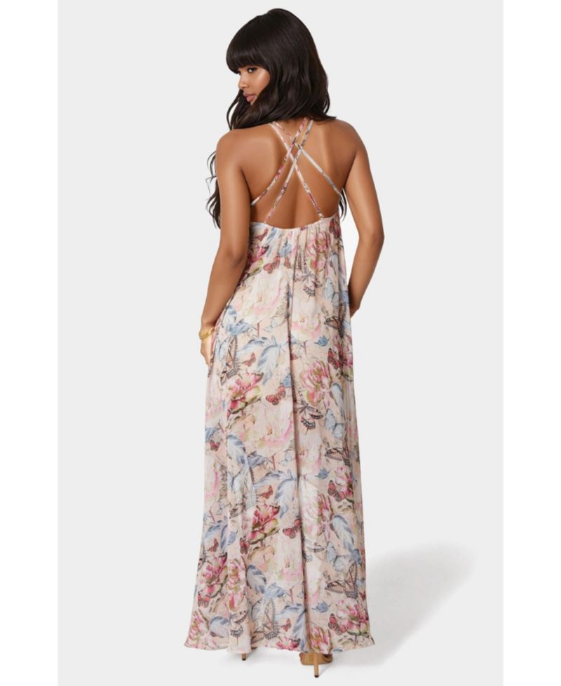 Women's High Low Halter Dress