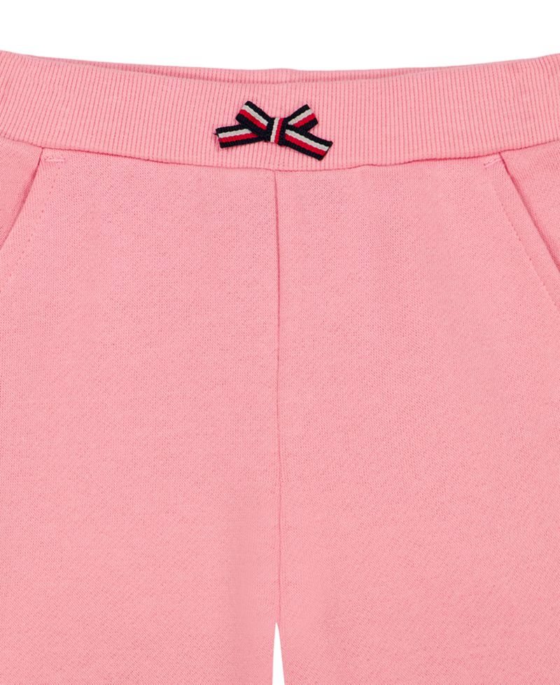 Baby Girls' Sherpa Full-Zip Hoodie, T-Shirt and Wide-Leg Pants, 3-Piece Set