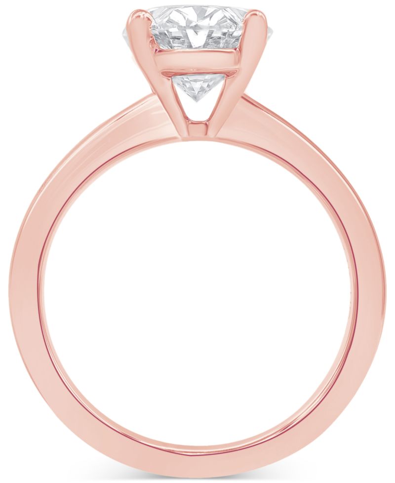 Certified Lab Grown Diamond Oval Solitaire Engagement Ring (4 ct. t.w.) in 14k Gold