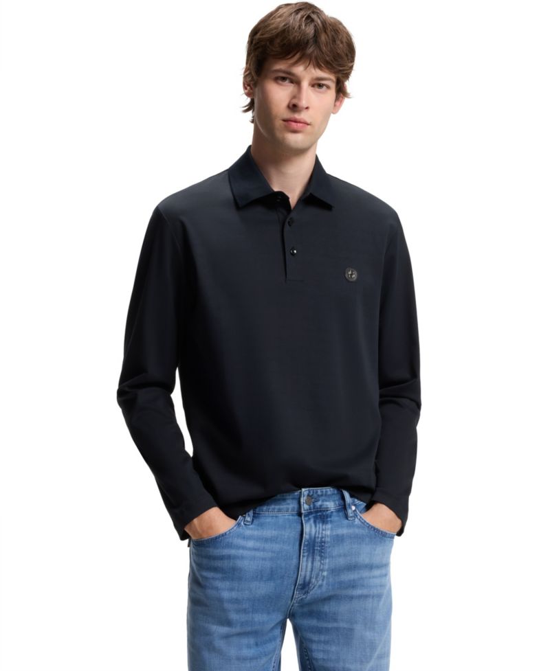 Men's C-Paley 01 Double-B-Monogram Regular-Fit Polo Shirt