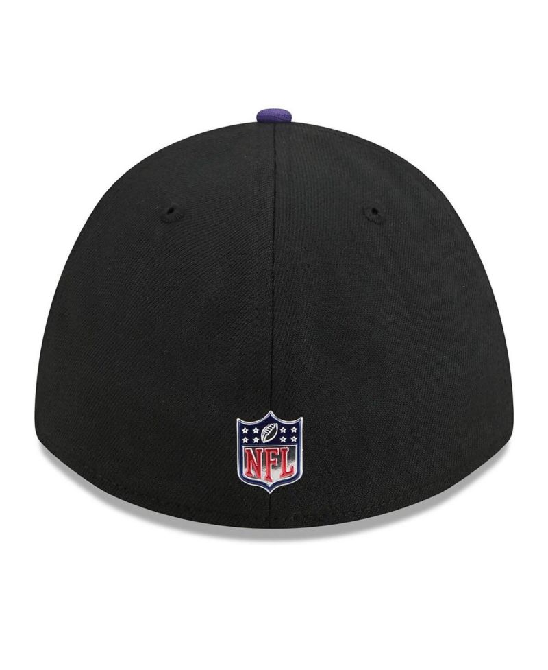 Men's Black/Purple Baltimore Ravens 2026 NFL Draft 39THIRTY M-Crown Flex Hat