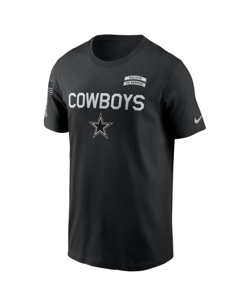Men's Black Dallas Cowboys 2026 Salute to Service Sideline Dri-FIT T-Shirt