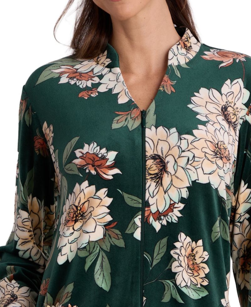 Women's Fleece Zip-Front Robe