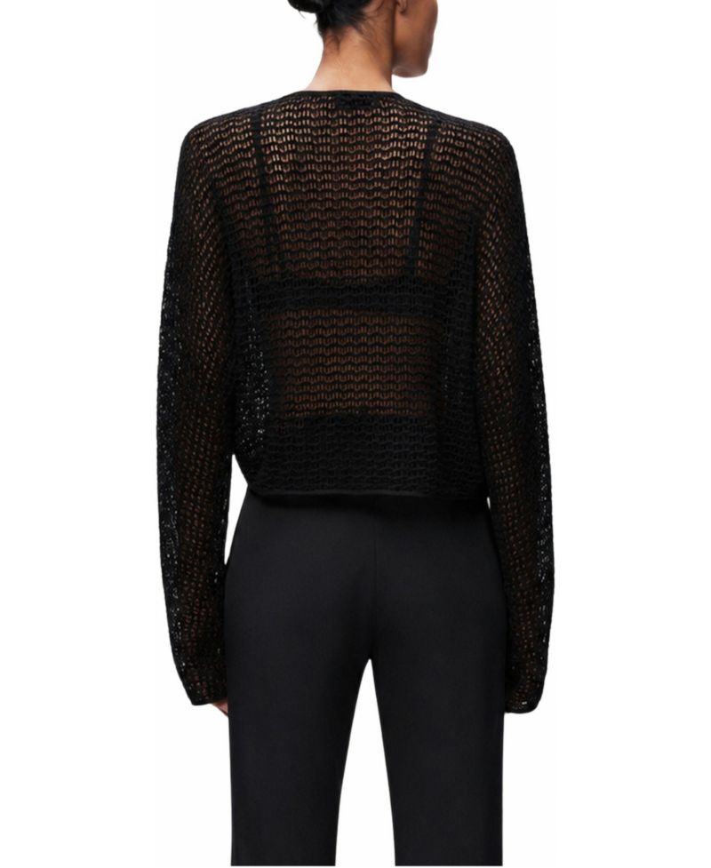 Women's Wrap Mesh Blouse