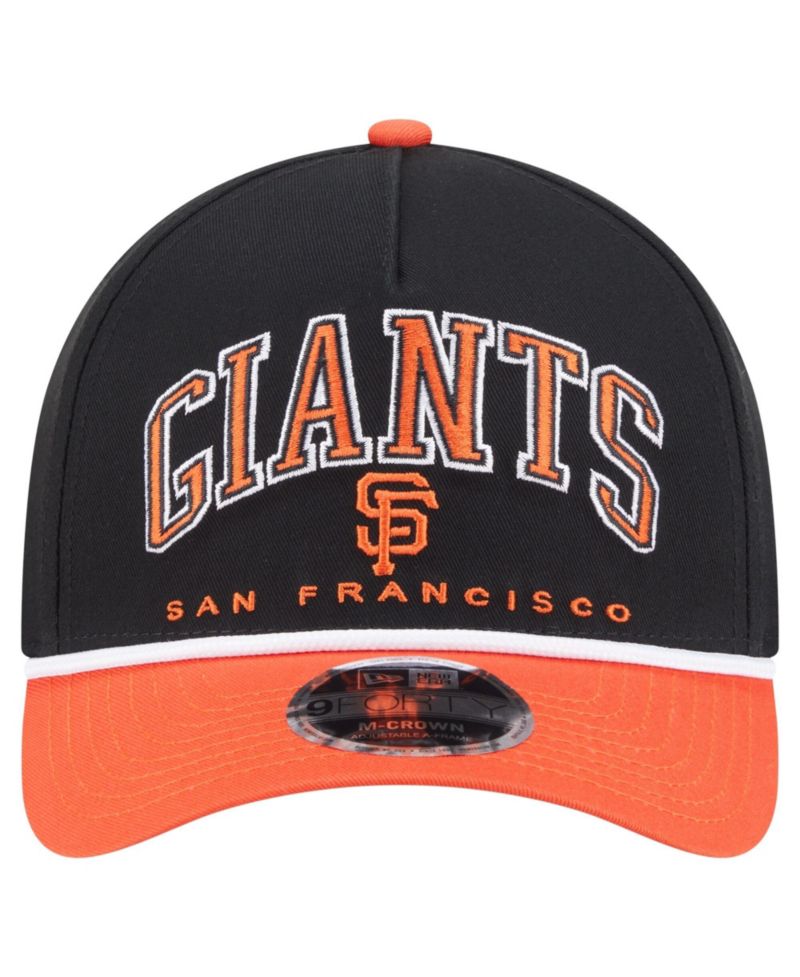 Men's Black/Orange San Francisco Giants Arch 9FORTY A-Frame M-Crown Adjustable Hat