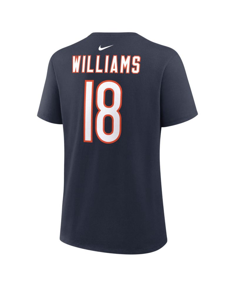 Women's Caleb Williams Navy Chicago Bears Player Name & Number T-Shirt