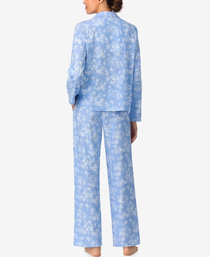 Women's Notch Collar & Long Pant Pajama set