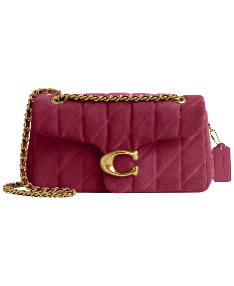 Quilted Tabby Medium Suede Shoulder Bag 26