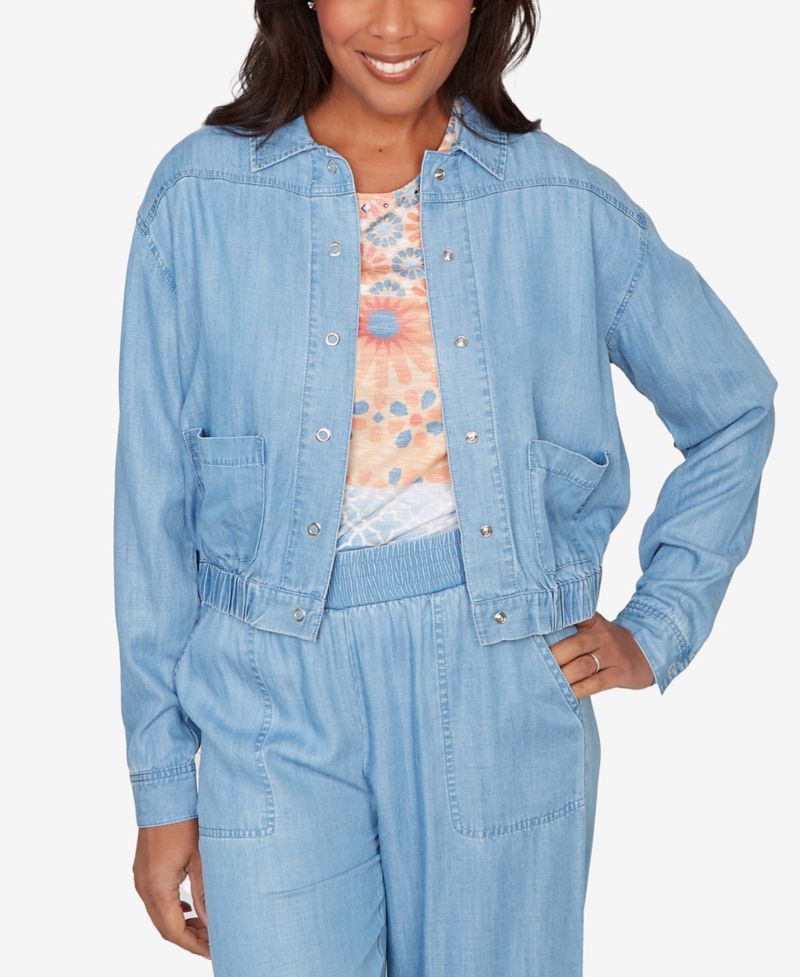 Women's Beachcomber Casual Elastic Lyocell Shirt Jacket