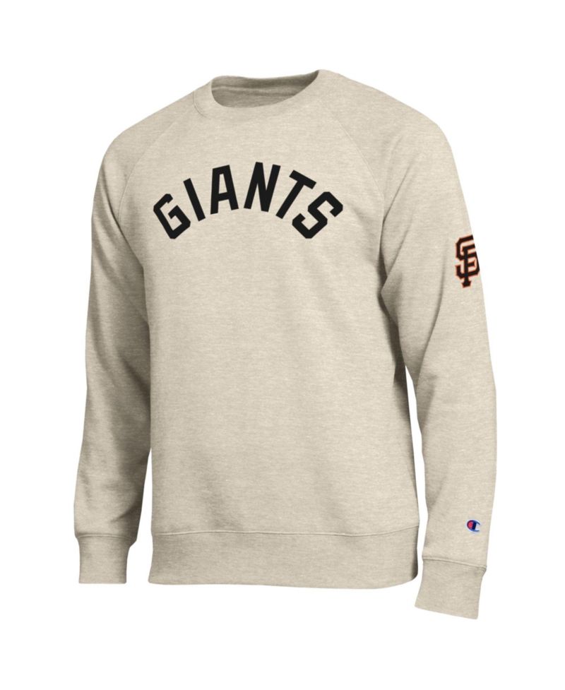 Men's Oatmeal San Francisco Giants All-Star Soft Felt Raglan Sweatshirt