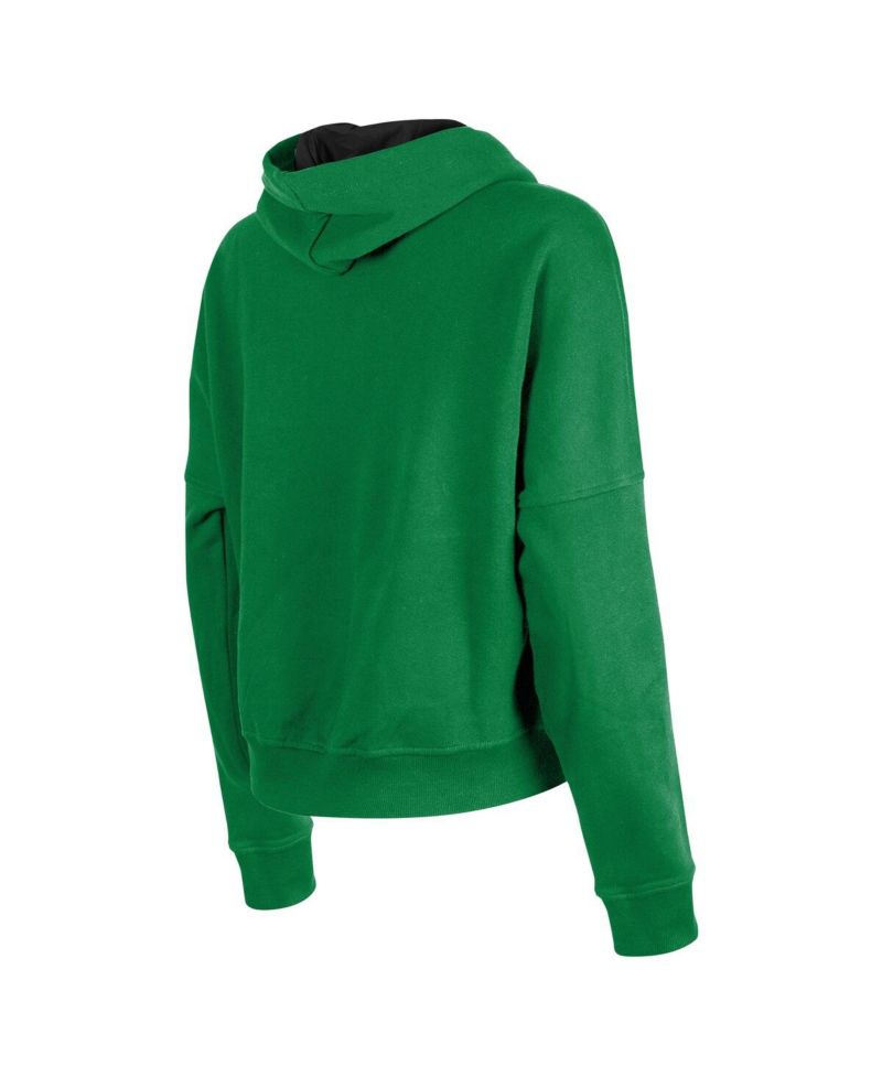 Women's Kelly Green Boston Celtics Boxy Pullover Hoodie