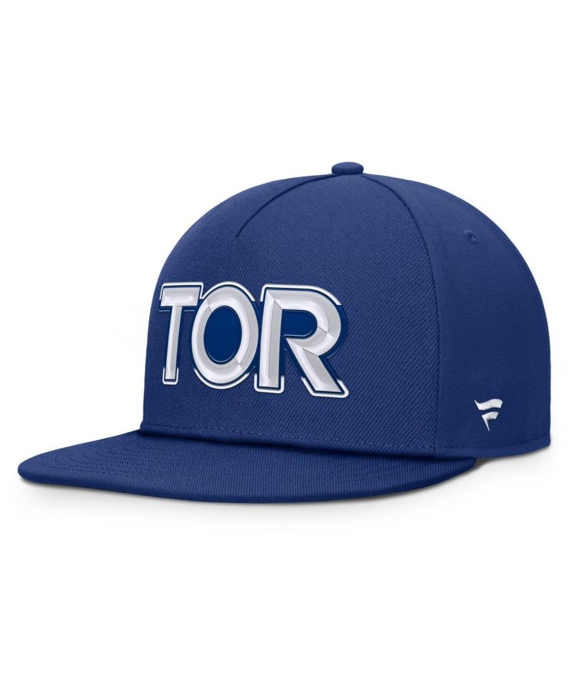 Men's Blue Toronto Maple Leaf's Authentic Pro Rink Team Code Snapback Hat