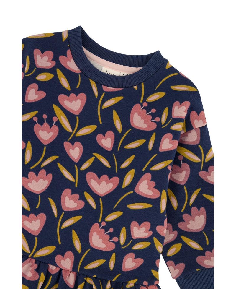 Baby Girl (12M-24M) French Terry Dress Tulip Print