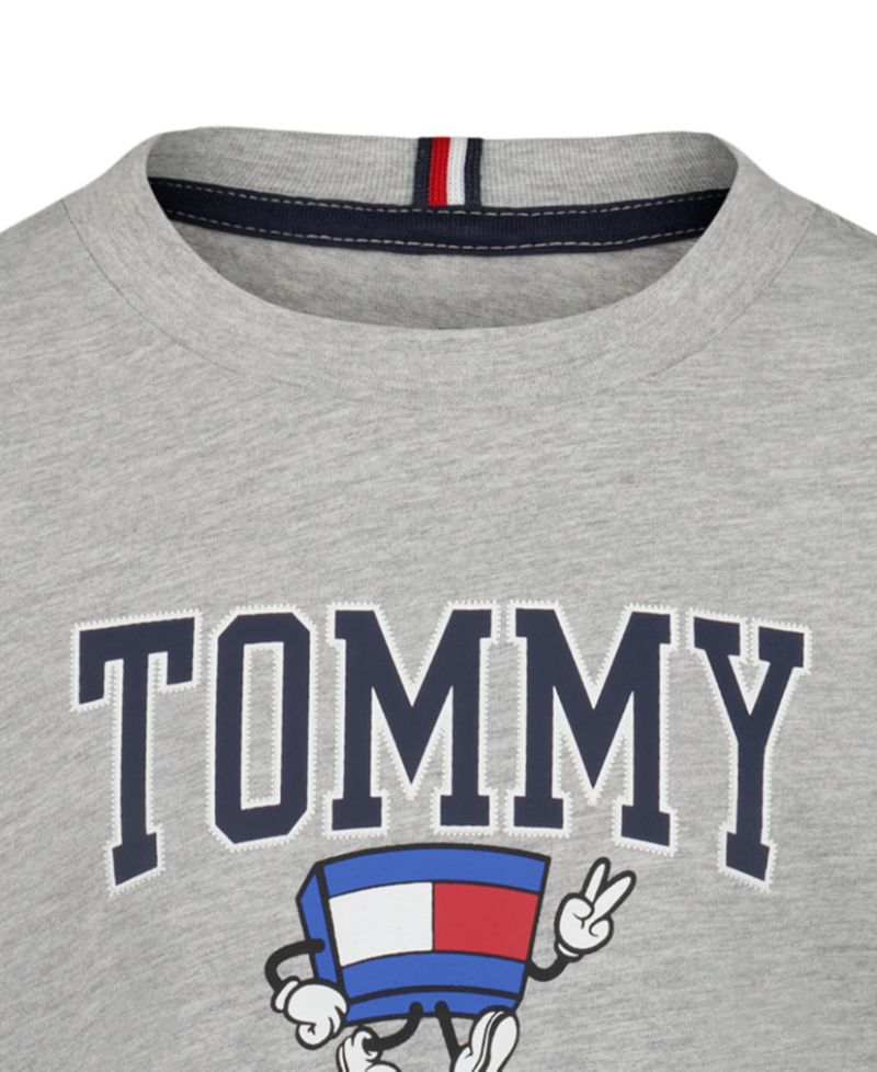 Boys' 2T-7 Mascot Puff Print Long-Sleeve T-Shirt
