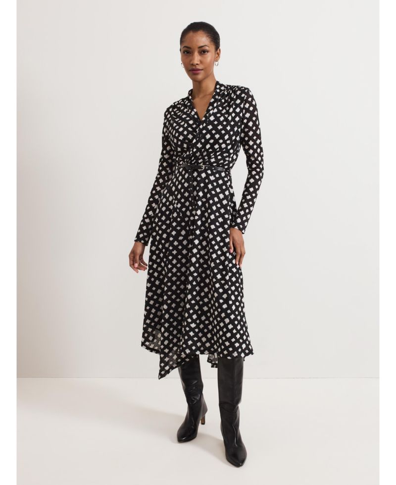 Women's Caitlin Asymmetric Wrap Midi Dress