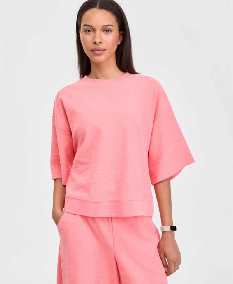 Women's Rub Slub Short-Sleeve Top