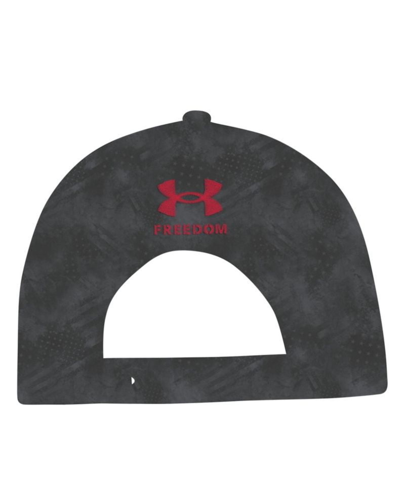 Men's Charcoal Maryland Terrapins Freedom Collection ArmourFuse Snapback Hat