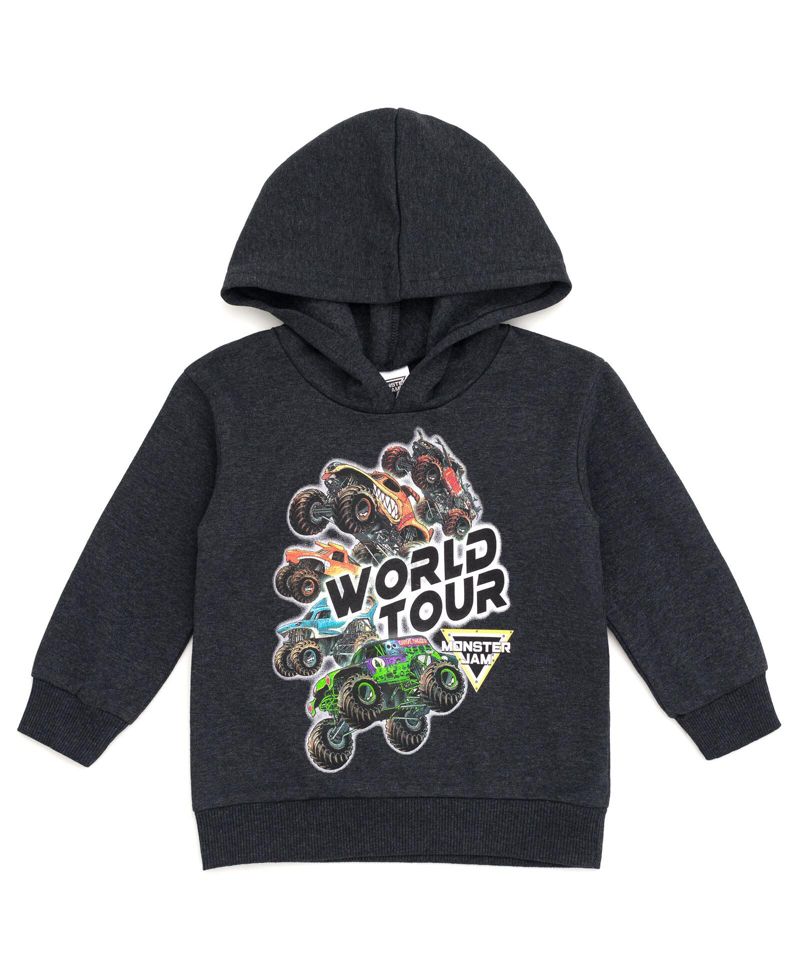 Baby Boys 6-12 Grave Digger Monster Mutt Megalodon Fleece Pullover Hoodie & Pants