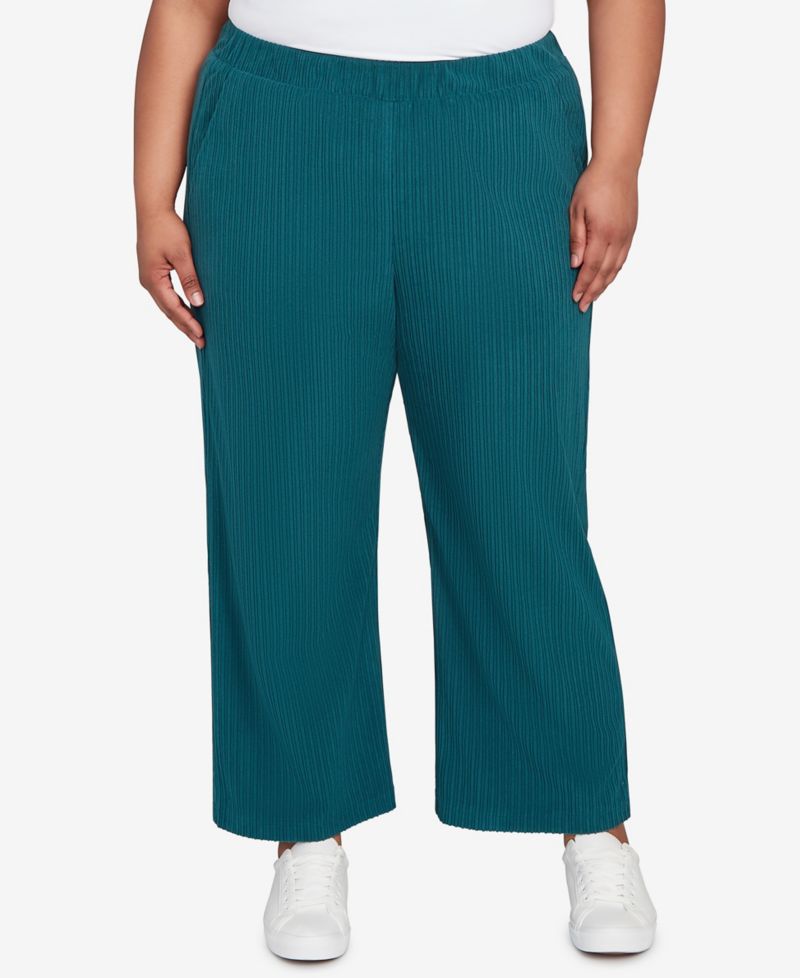 Plus Size Lake Champlain Ribbed Knit Ankle Pants
