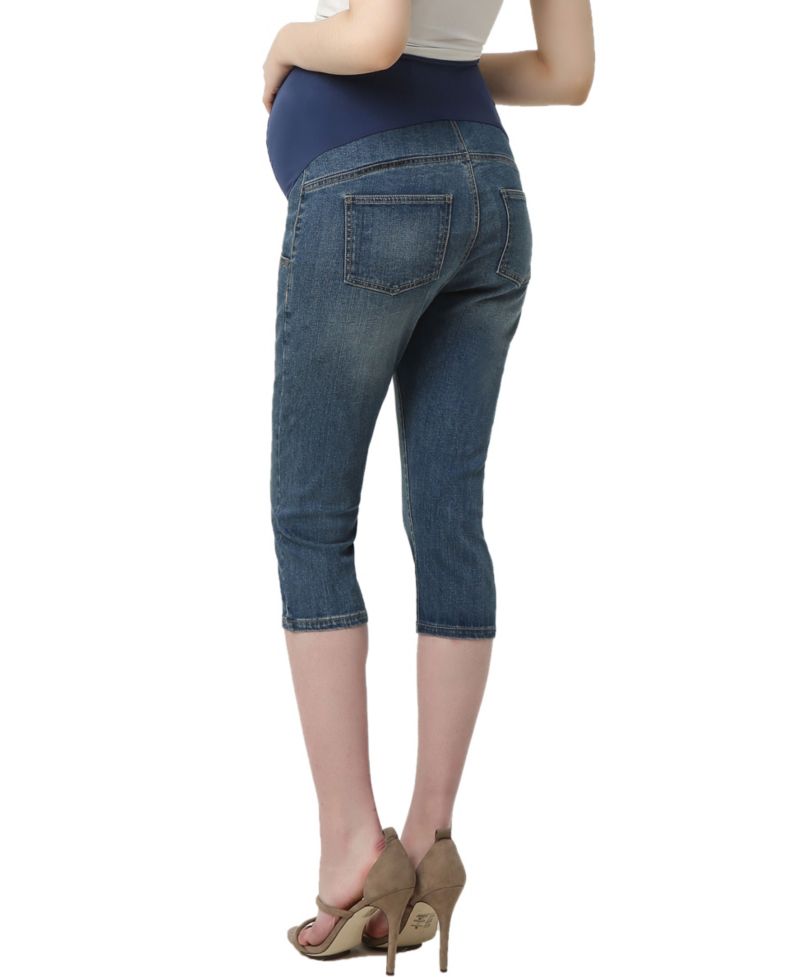 Maternity Courtney Stretch Denim Capri