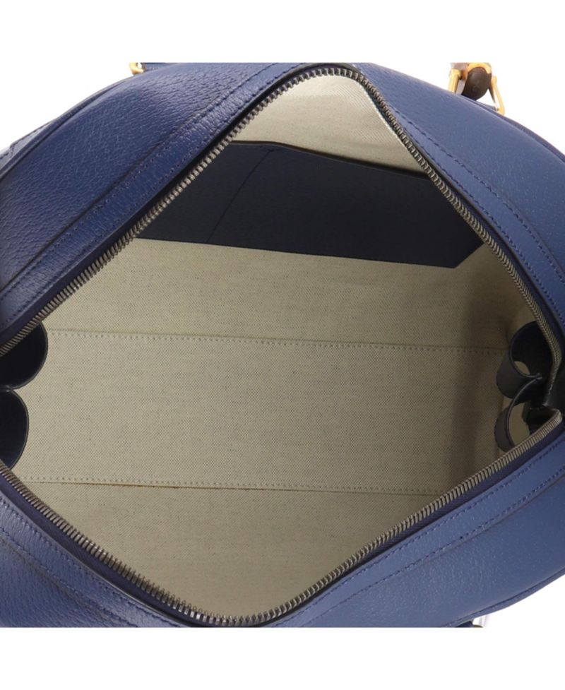 Medium Diana NM Bamboo Handle Duffle Bag Leather