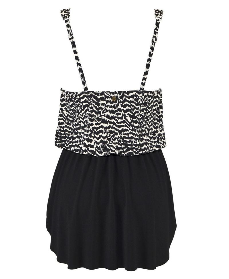 Women's Animal Print Wire-Free Scoop-Neck Swim Dress