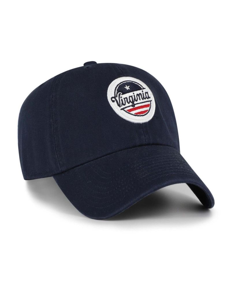 Men's Navy Virginia Cavaliers Clean Up Adjustable Hat
