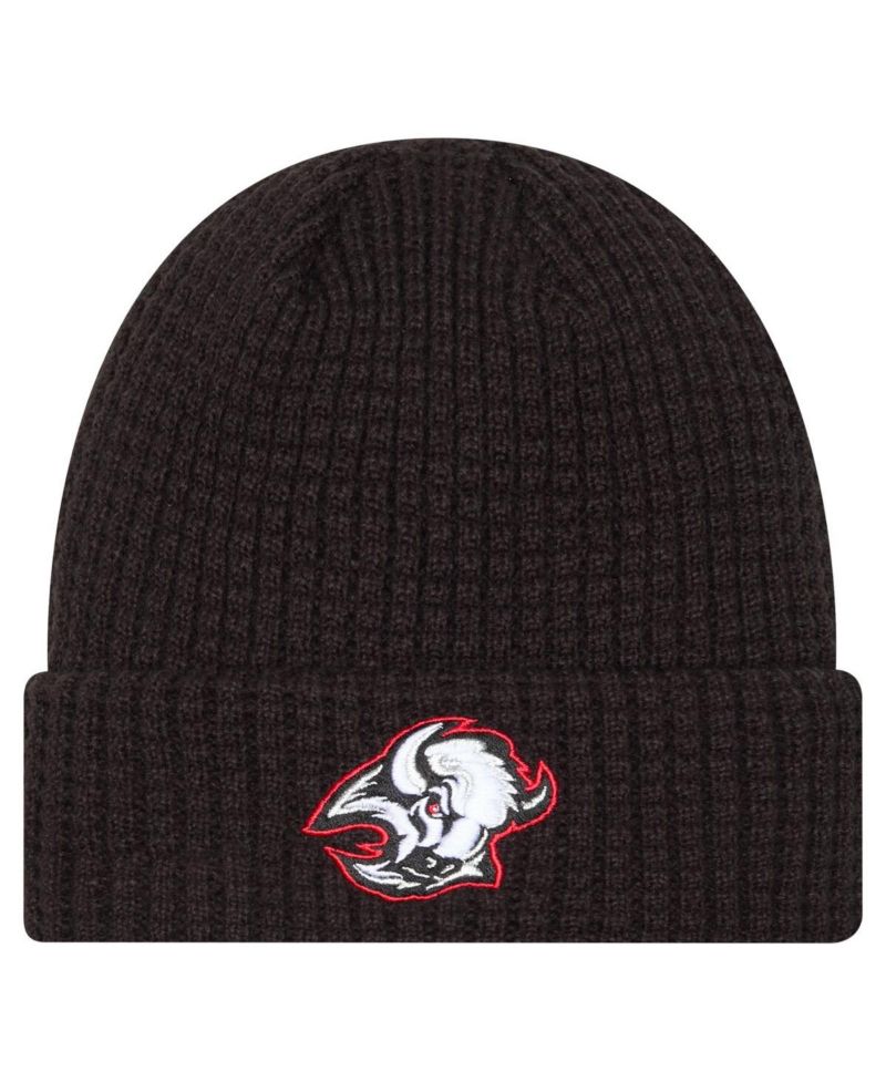Men's Black Buffalo Sabres Waffle Cuffed Knit Hat