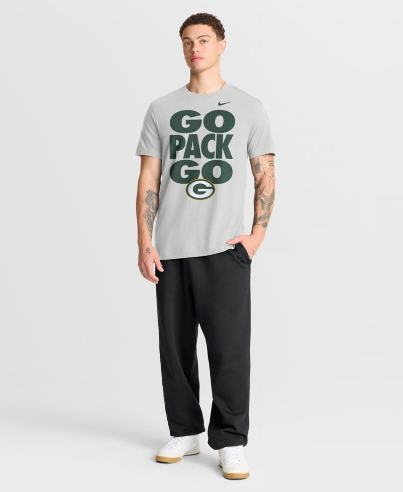 Men's Gray Green Bay Packers We Run This T-Shirt