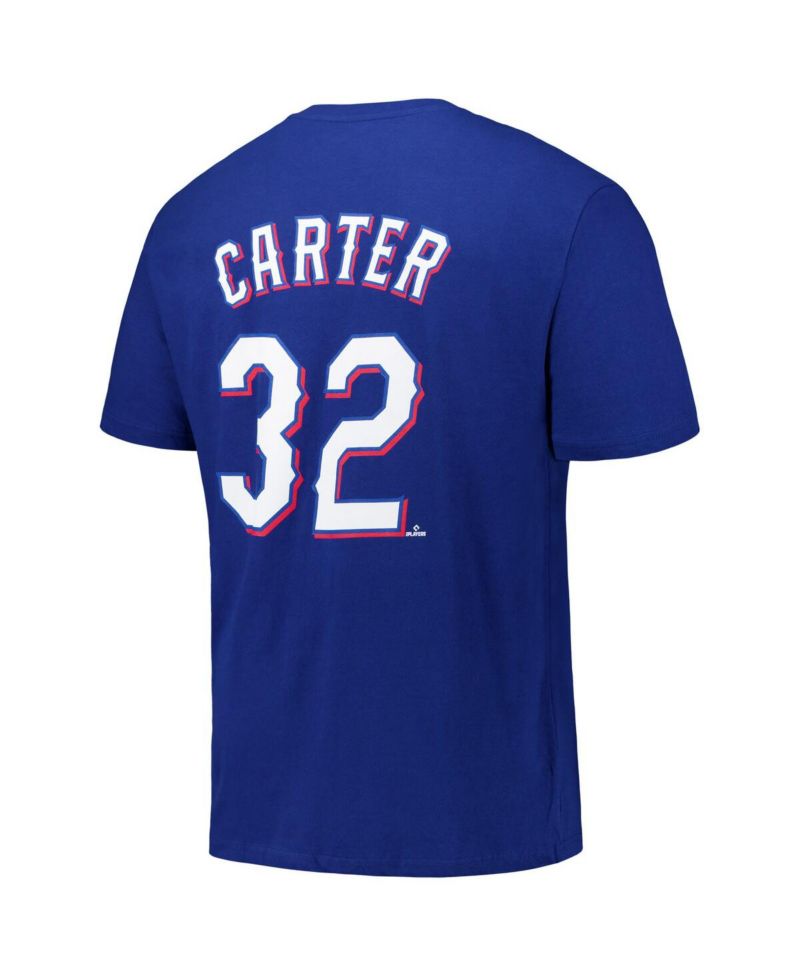 Men's Evan Carter Royal Texas Rangers Big & Tall Name & Number T-Shirt